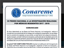 Tablet Screenshot of conareme.org.pe